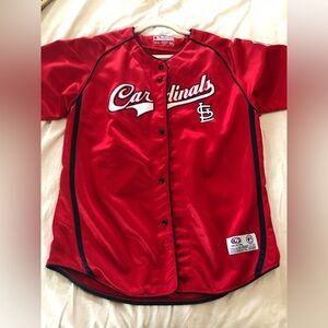 MLB cardinals jersey red EUC